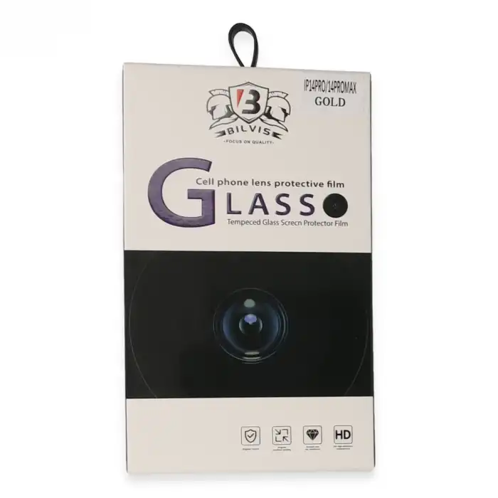 İphone 14 Pro Max Bilvis Titan Kamera Lens - Gold