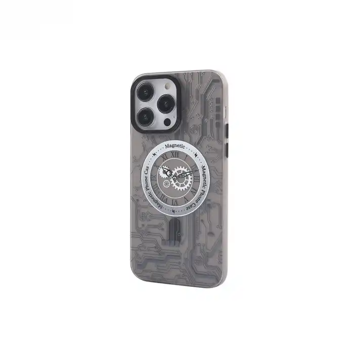 İphone 14 Pro Max Kılıf Apollo Magneticsafe Desenli Kapak - Apollo Siyah - 1