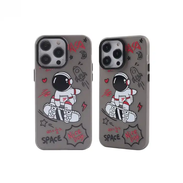 İphone 14 Pro Max Kılıf Prada Desenli Kapak - Prada Siyah - 1