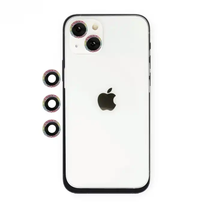İphone 14 Shine Kamera Lens - Rainbow