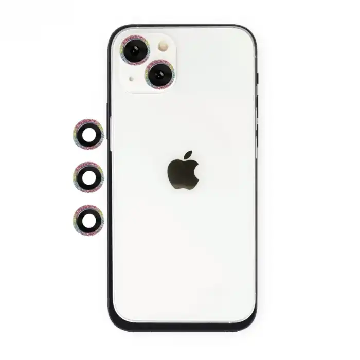 İphone 14 Shine Kamera Lens - Rainbow