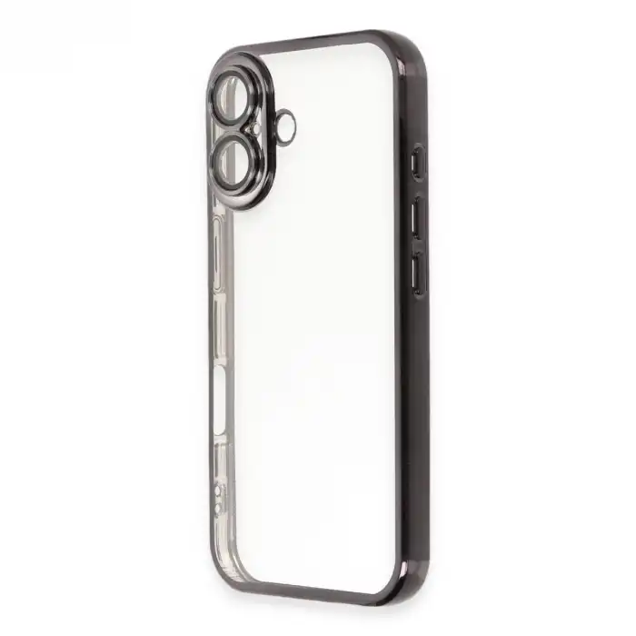 İphone 16 Kılıf Razer Lensli Silikon - Siyah