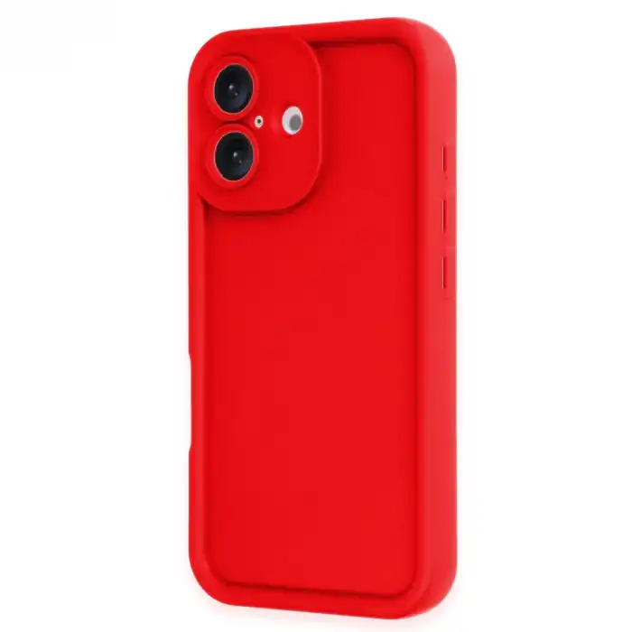 İphone 16 Kılıf Viera Silikon - Kırmızı
