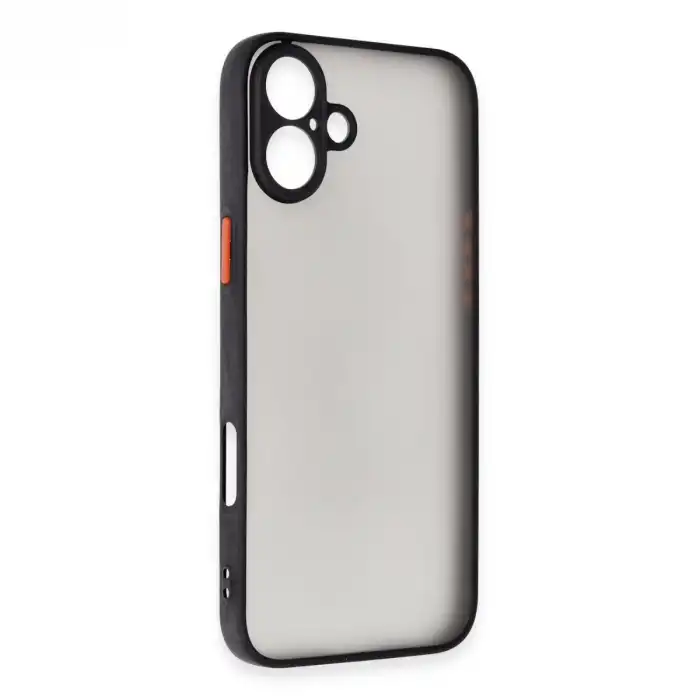 İphone 16 Plus Kılıf Montreal Silikon Kapak - Siyah