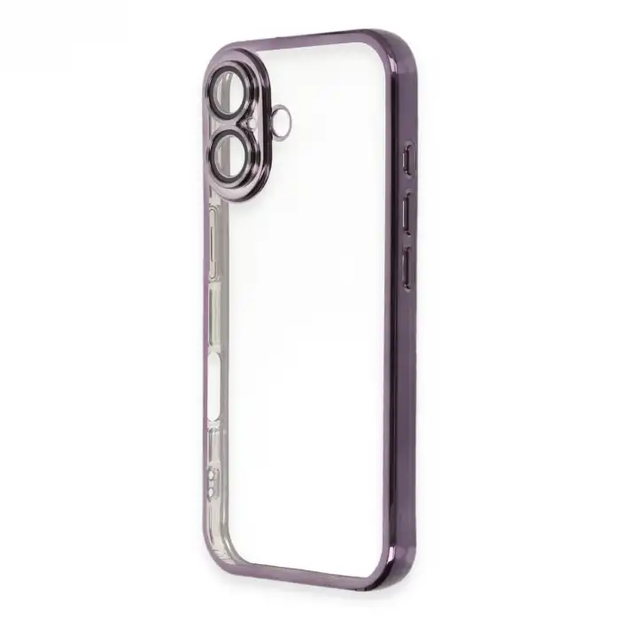 İphone 16 Plus Kılıf Razer Lensli Silikon - Mor