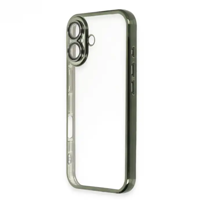 İphone 16 Plus Kılıf Razer Lensli Silikon - Yeşil