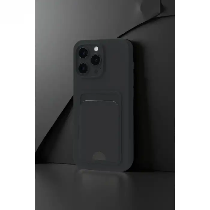 İphone 16 Pro Kılıf Kelvin Kartvizitli Silikon - Açık Yeşil