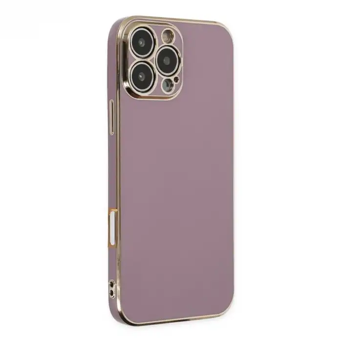 İphone 16 Pro Kılıf Volet Silikon - Mor