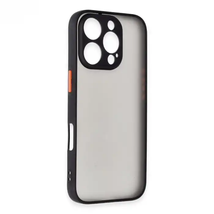 İphone 16 Pro Max Kılıf Montreal Silikon Kapak - Siyah