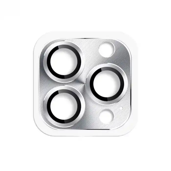 İphone 16 Pro Max Pers Alüminyum Kamera Lens - Gümüş