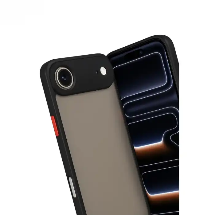 İphone 17 Air Kılıf Montreal Silikon Kapak - Siyah