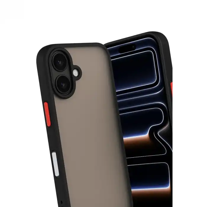 İphone 17 Kılıf Montreal Silikon Kapak - Siyah