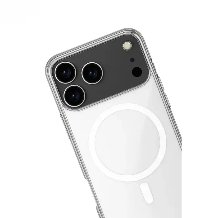 İphone 17 Pro Kılıf Magneticsafe Şeffaf Silikon - Şeffaf