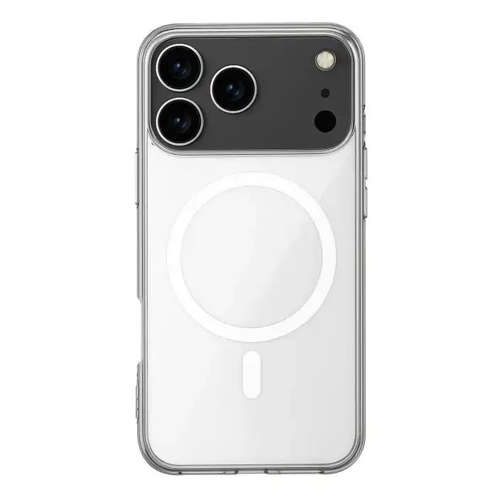 İphone 17 Pro Max Kılıf Magneticsafe Şeffaf Silikon - Şeffaf