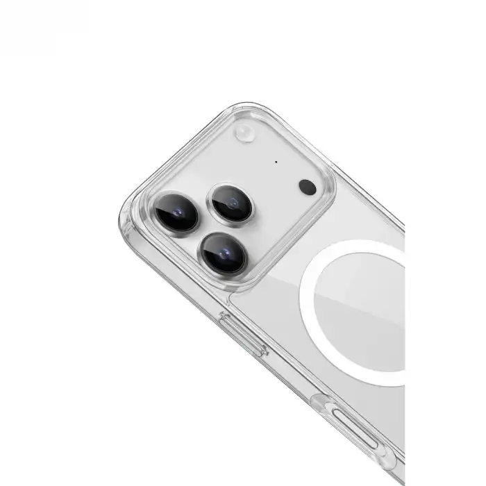 İphone 17 Pro Max Kılıf Pc Real Magsafe Kapak - Şeffaf