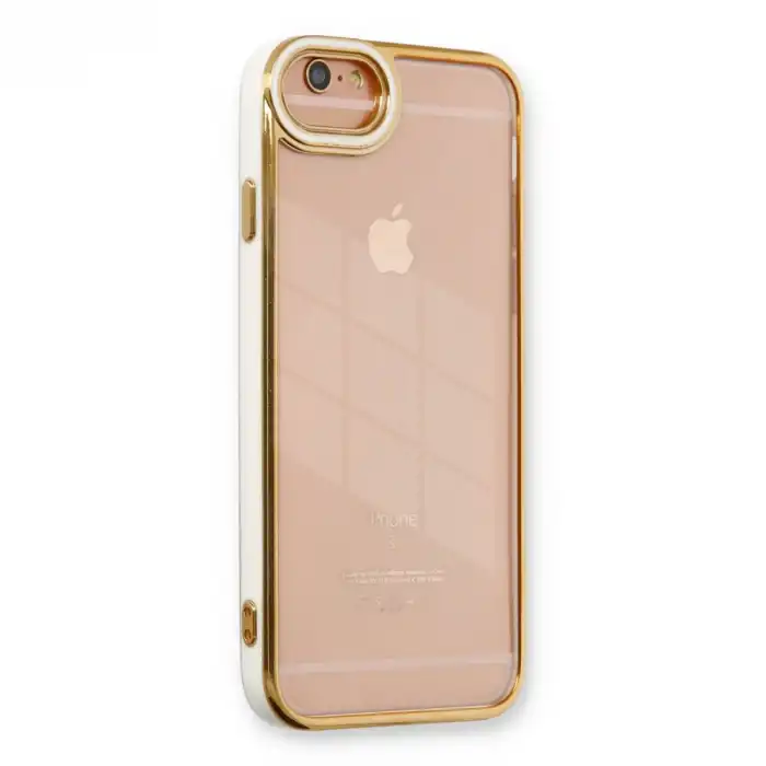 İphone 6 Kılıf Liva Lens Silikon - Beyaz