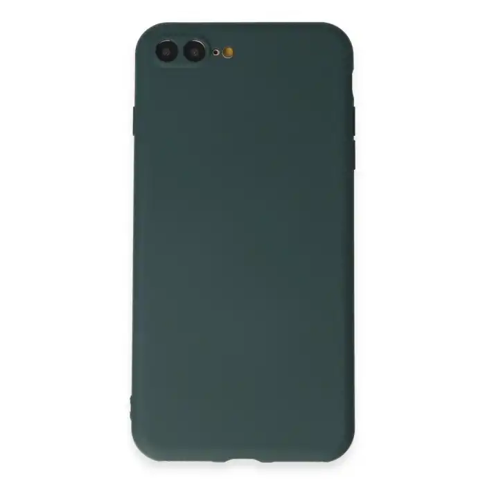 İphone 7 Plus Kılıf First Silikon - Koyu Yeşil
