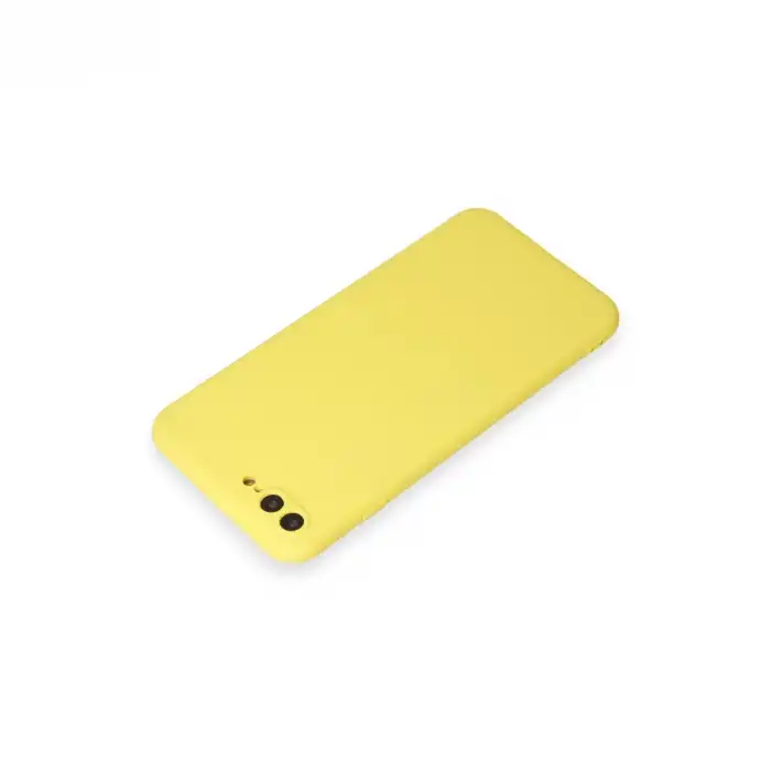 İphone 7 Plus Kılıf First Silikon - Sarı