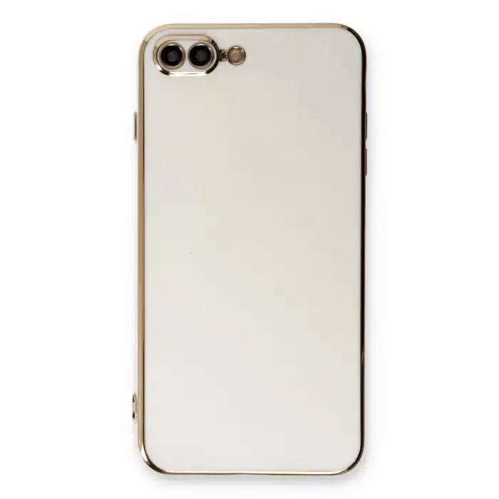 İphone 7 Plus Kılıf Volet Silikon - Beyaz