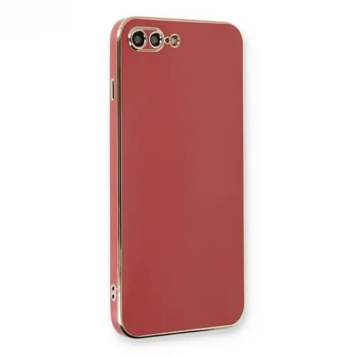 İphone 7 Plus Kılıf Volet Silikon - Kırmızı