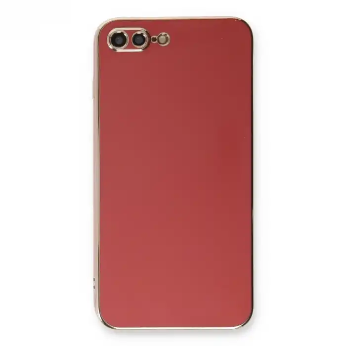 İphone 7 Plus Kılıf Volet Silikon - Kırmızı