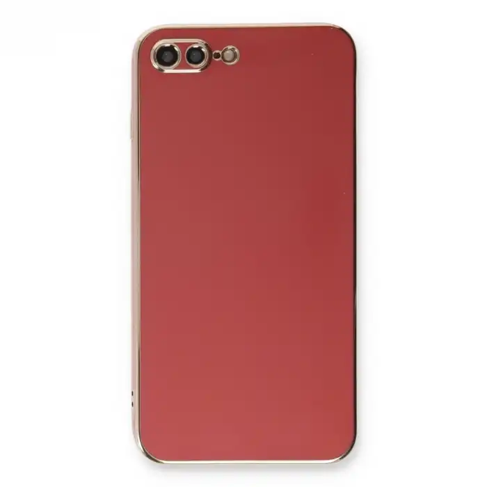 İphone 7 Plus Kılıf Volet Silikon - Kırmızı