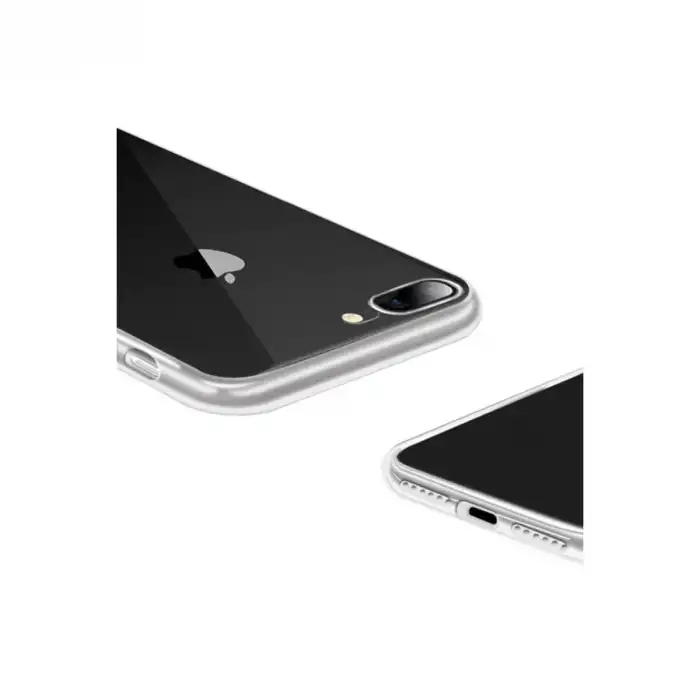 İphone 8 Plus Kılıf Lüx Şeffaf Silikon