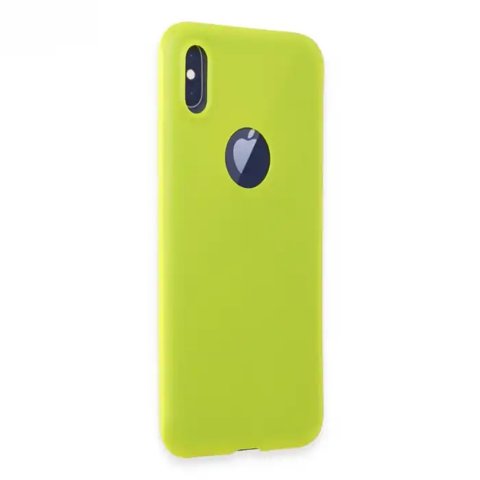 İphone X Kılıf First Silikon - Parlak Sarı