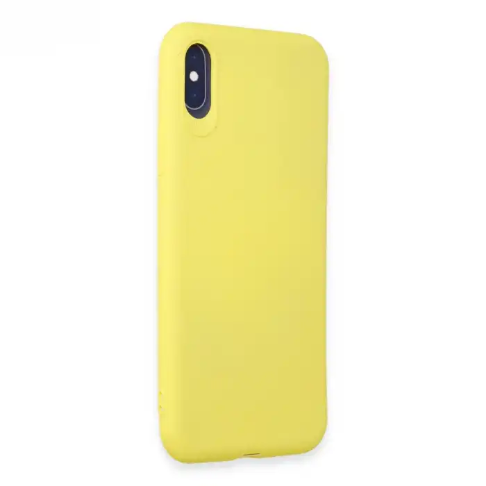 İphone X Kılıf First Silikon - Sarı