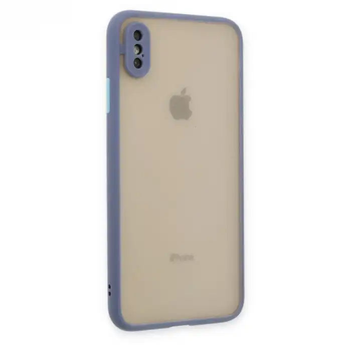 İphone X Kılıf Montreal Silikon Kapak - Gri