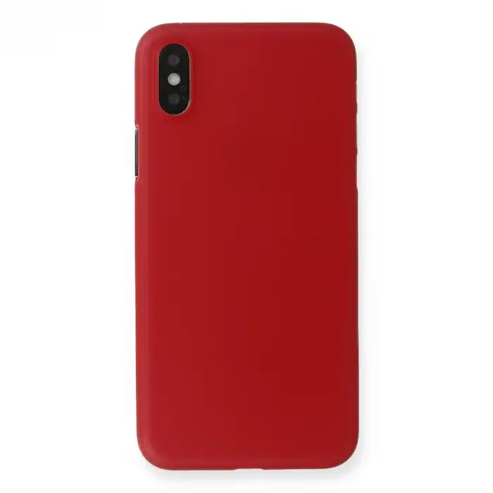 İphone X Kılıf Pp Ultra İnce Kapak - Kırmızı