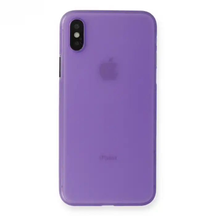 İphone Xs Max Kılıf Pp Ultra İnce Kapak - Mor