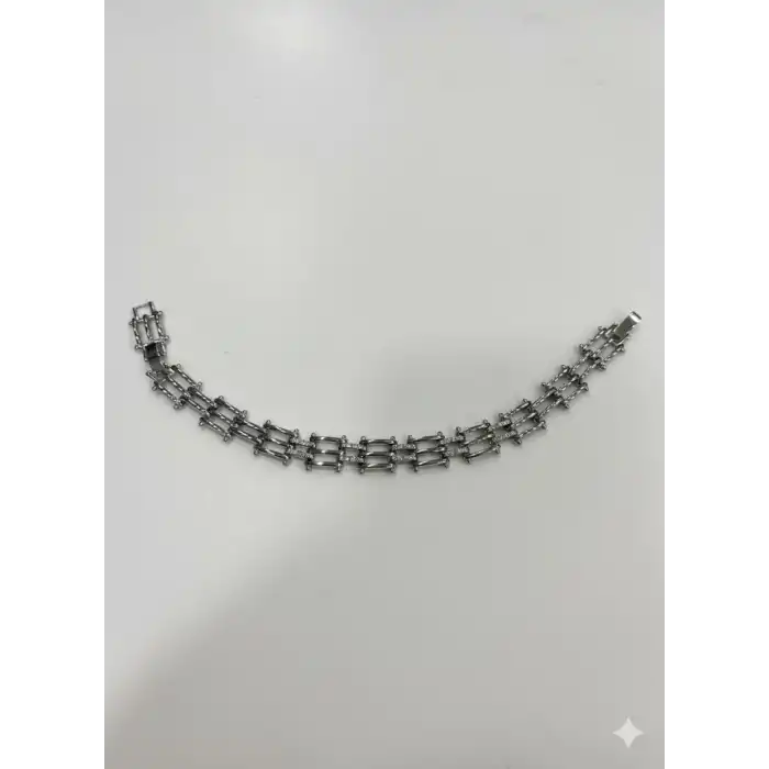 Izgara Tasarım Taşlı Cm Bileklik
