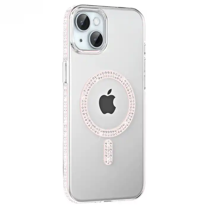Joko Apple İphone 14 Move Taşlı Magsafe Kapak - Gümüş