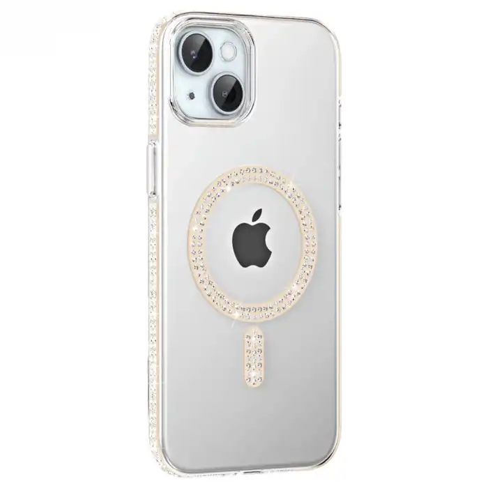 Joko Apple İphone 14 Move Taşlı Magsafe Kapak - Pembe