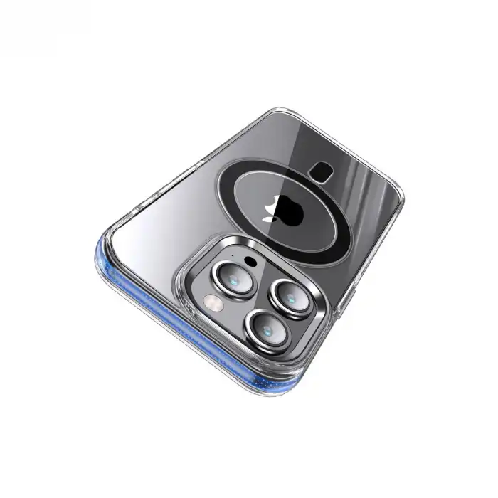 Joko Apple İphone 15 Pro Max Kılıf Crystal Magsafe Kapak - Şeffaf