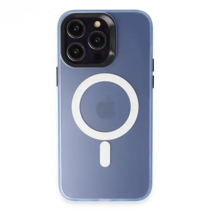 Joko Apple İphone 15 Pro Max Kılıf Mateks Magsafe Kapak - Sierra Blue