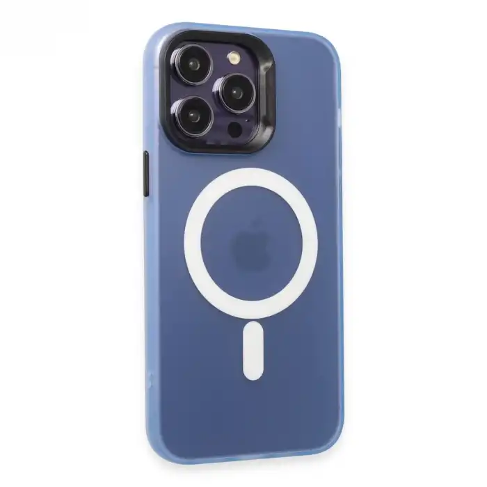 Joko Apple İphone 15 Pro Max Kılıf Mateks Magsafe Kapak - Sierra Blue