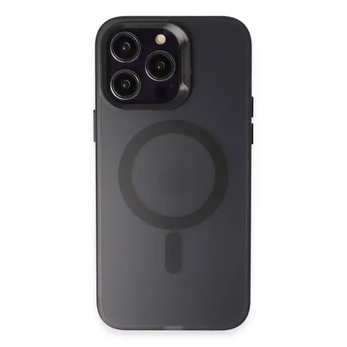 Joko Apple İphone 15 Pro Max Kılıf Mateks Magsafe Kapak - Siyah