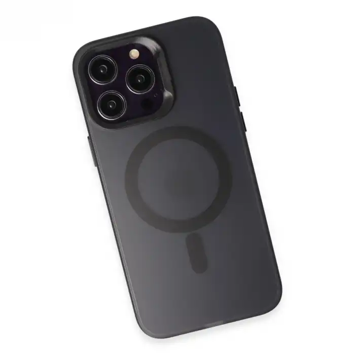 Joko Apple İphone 15 Pro Max Kılıf Mateks Magsafe Kapak - Siyah