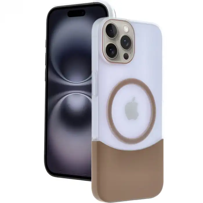 Joko Apple İphone 15 Pro Max Velar Magsafe Kapak - Çöl Titanyum