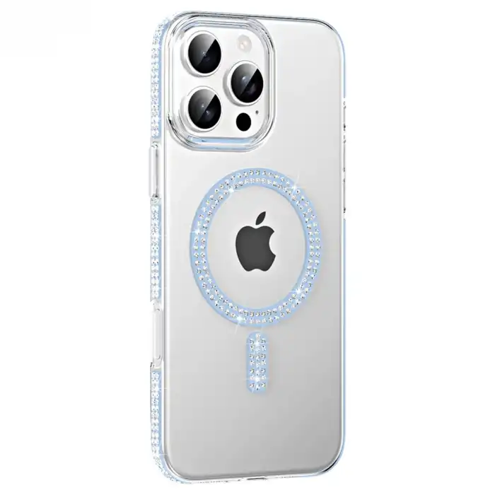 Joko Apple İphone 16 Pro Max Move Taşlı Magsafe Kapak - Mavi