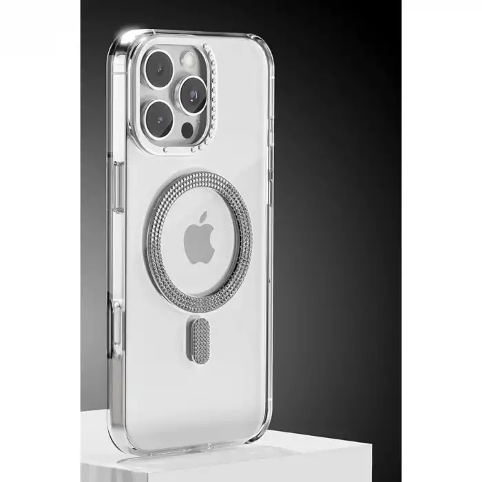 Joko Apple İphone 16 Pro Max Tash Diamond Magsafe Kapak - Beyaz