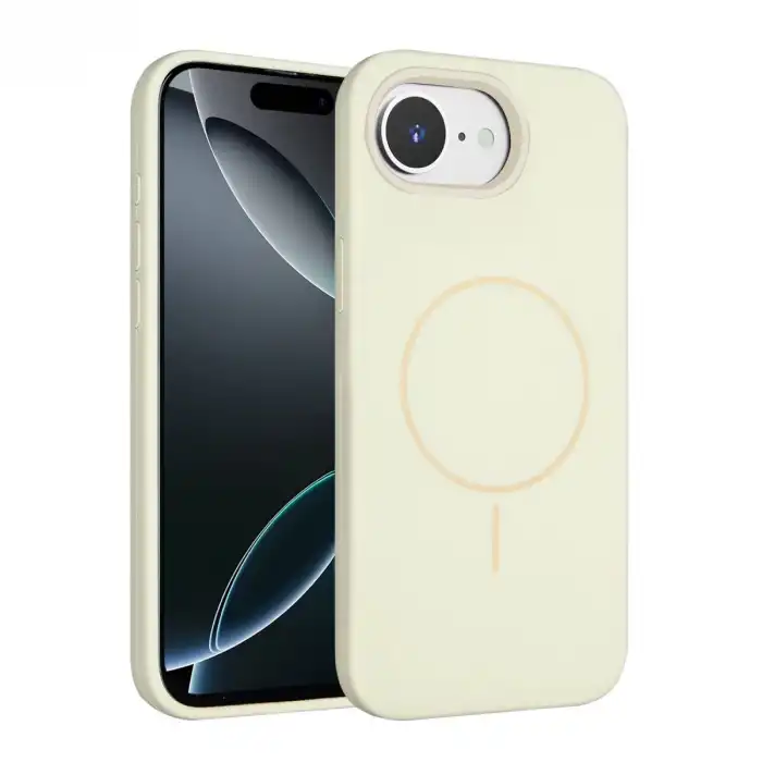 Joko Apple İphone 16e Kılıf Jully Magsafe Kapak - Bej