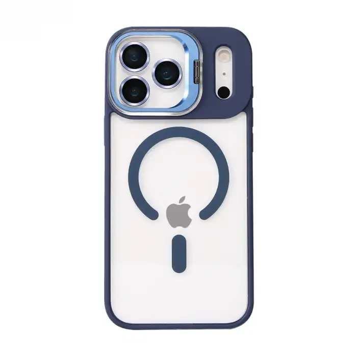 Joko Apple İphone 17 Pro Max Remim Lensli Magsafe Standlı Kapak - Lacivert