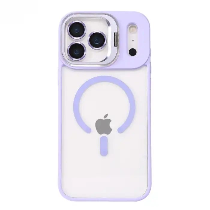 Joko Apple İphone 17 Pro Remim Lensli Magsafe Standlı Kapak - Lila