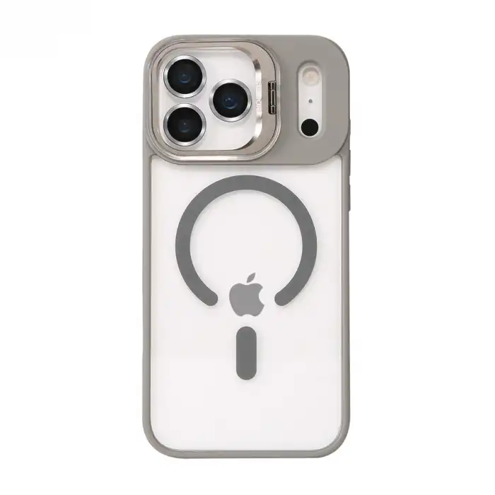 Joko Apple İphone 17 Pro Remim Lensli Magsafe Standlı Kapak - Titan Gri