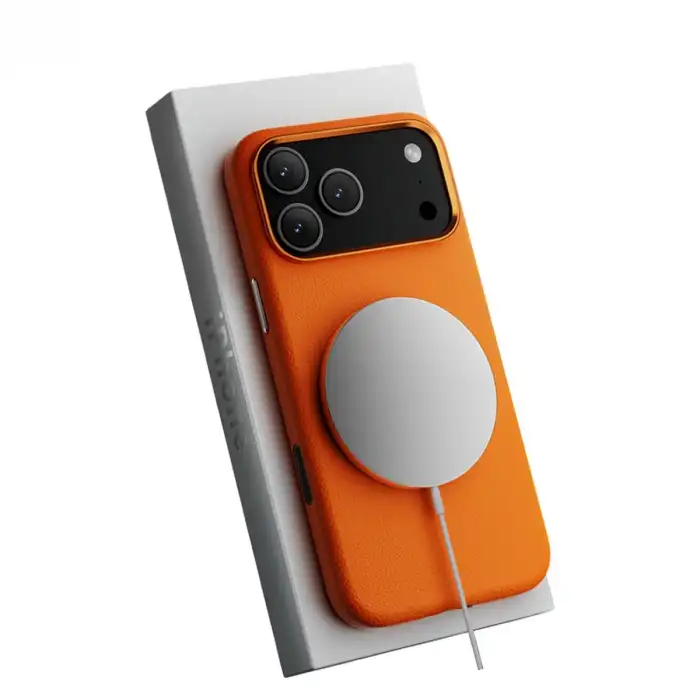 Joko Apple İphone 17 Pro Wonder Deri Magsafe Kapak - Turuncu