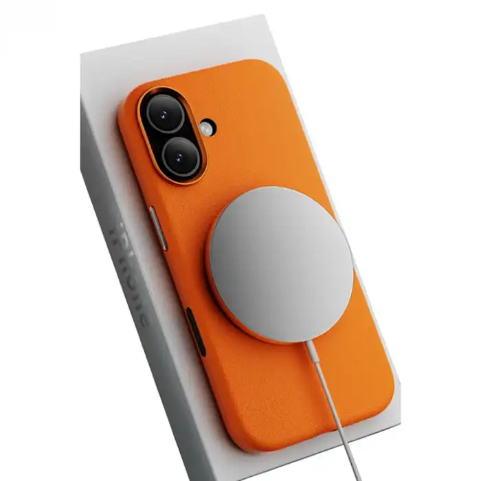 Joko Apple İphone 17 Wonder Deri Magsafe Kapak - Turuncu