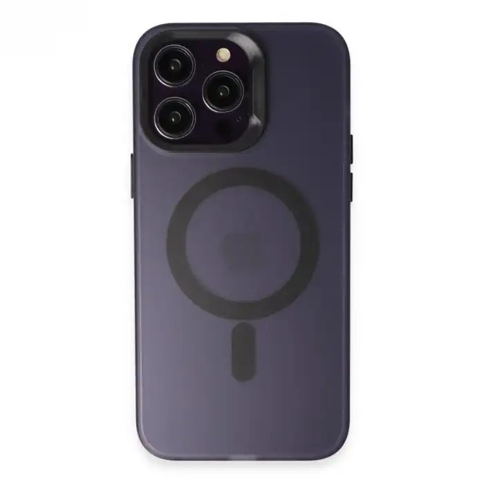 Joko İphone 14 Pro Max Kılıf Mateks Magsafe Kapak - Derin Mor